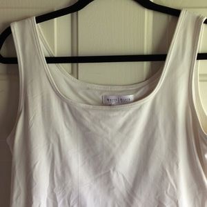 WHBM Tank with Bralette XL Off white Stretch
